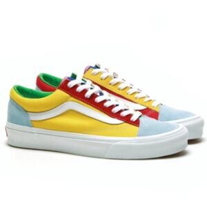 Van's Women's Old Skool Multicolor Yellow Sunshine Sneakers Style 36 - Size 7.5